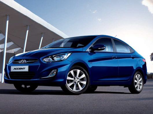 Hyundai Accent 2015 exterior blue