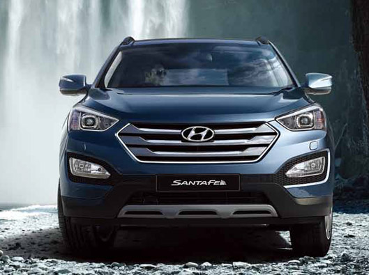 Hyundai Santa Fe 2015 exterior blue